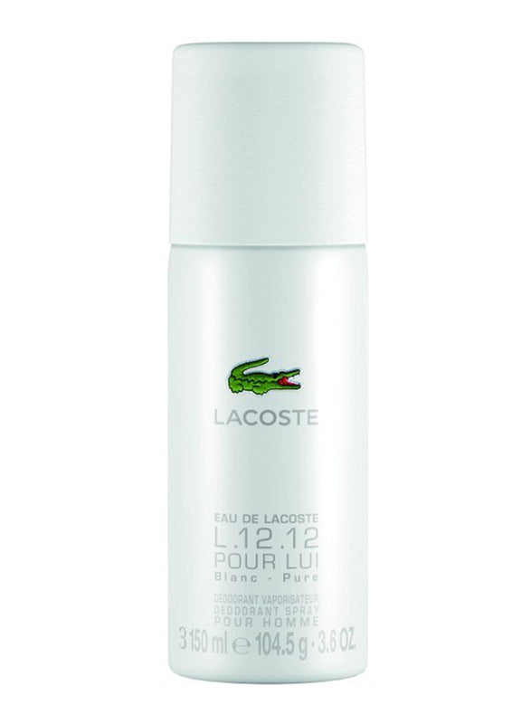 LACOSTE L.12.12 BLANC POUR HOMME DEODRANT 150ML